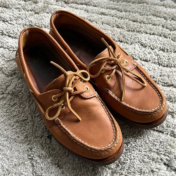 Sperry Shoes Sperry Topsider Gold Ao 2eye Sahara Boat Shoe M95 Sts467 Poshmark